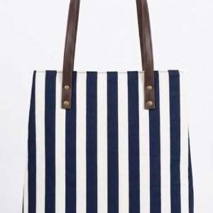 Blue Stripes Tote Bag