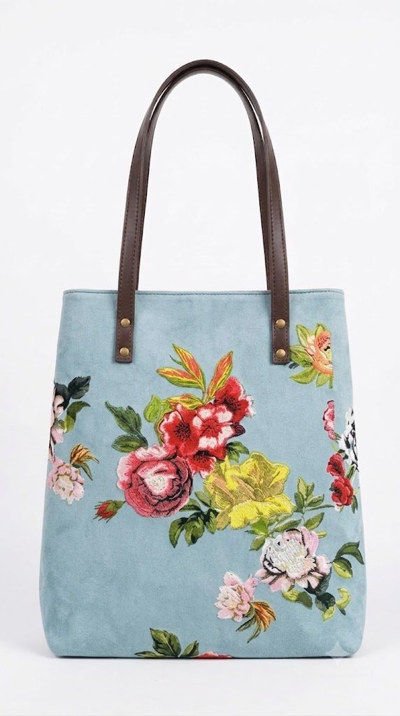 Big Red-Yellow Flowers Tote Bag
