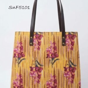 Red Floral Motifs Tote Bag