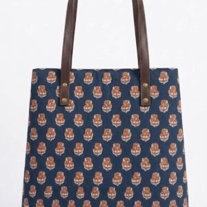 Blue Small Floral Booty Tote Bag