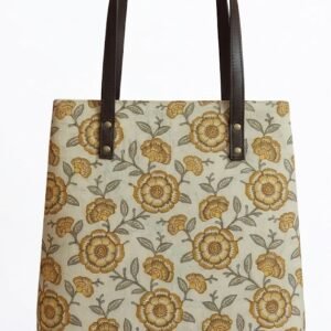 Yellow Floral Tote Bag