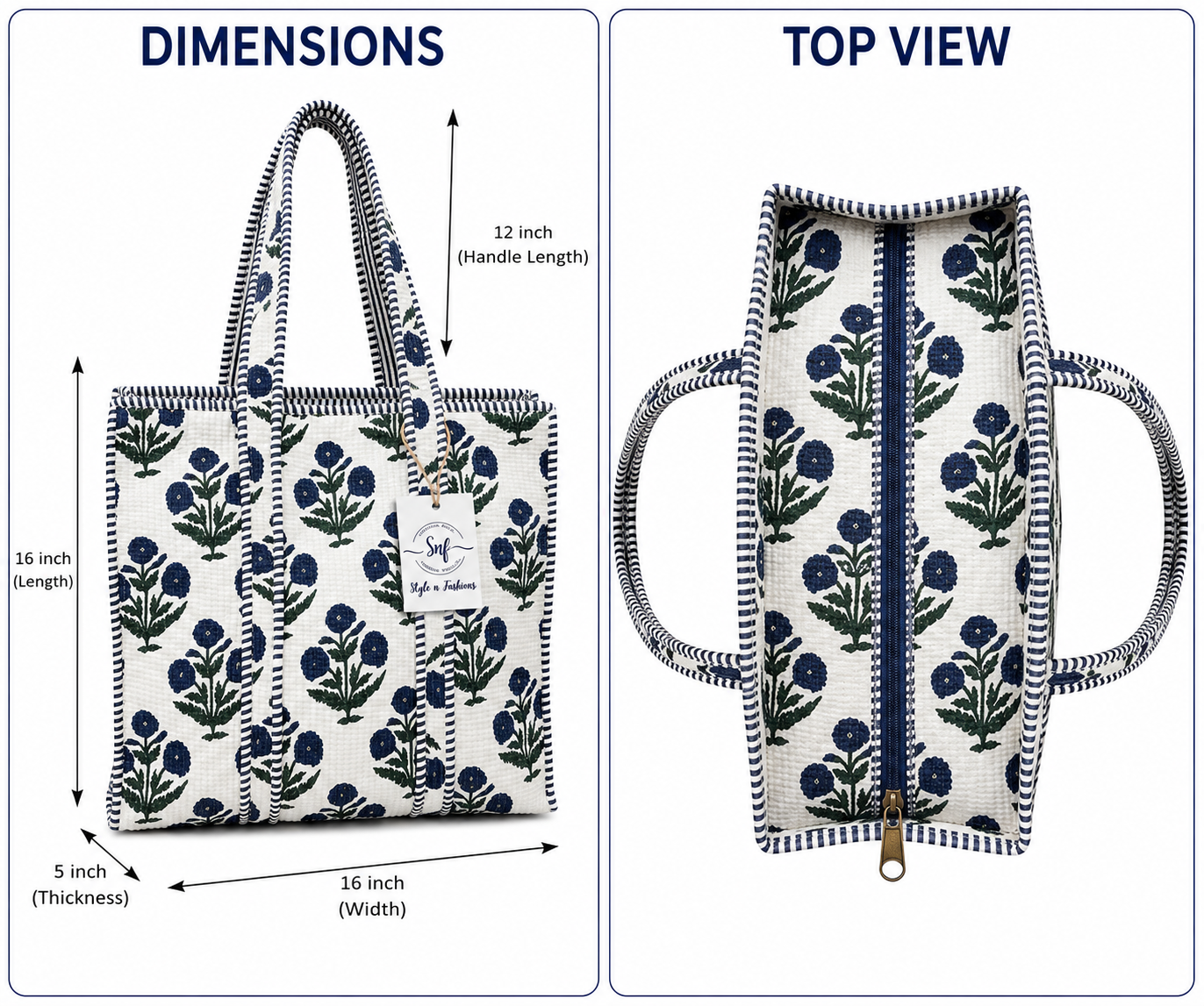 Quilted Tote Bags - Image 2