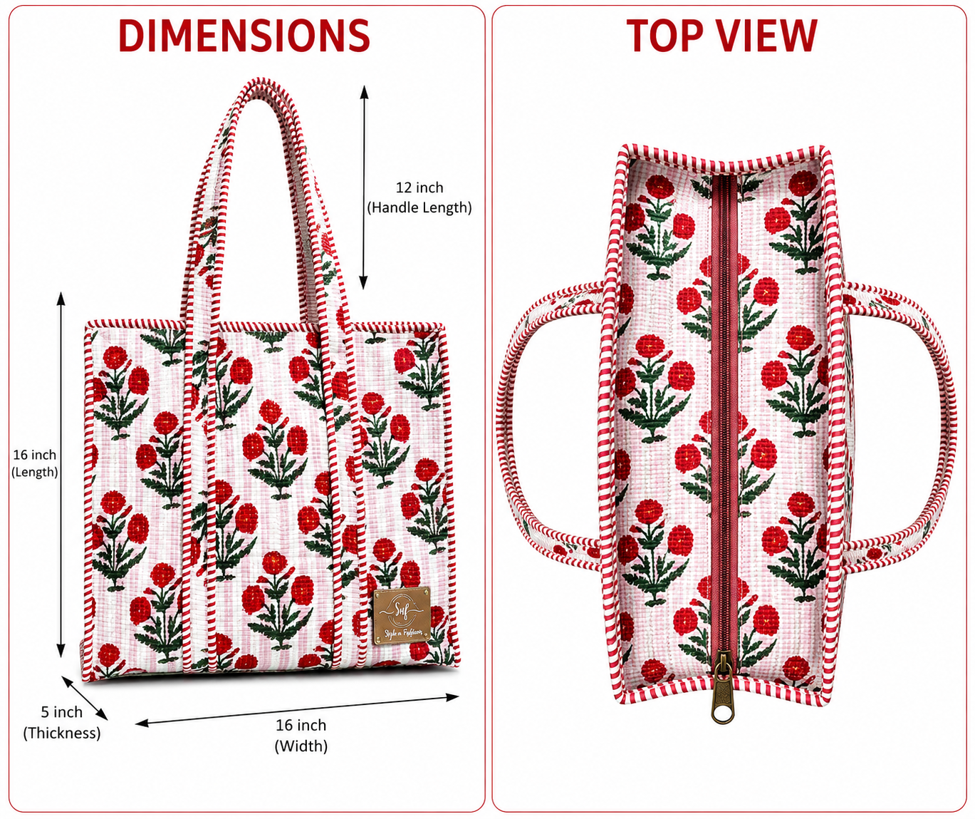 Quilted Tote Bags - Image 2