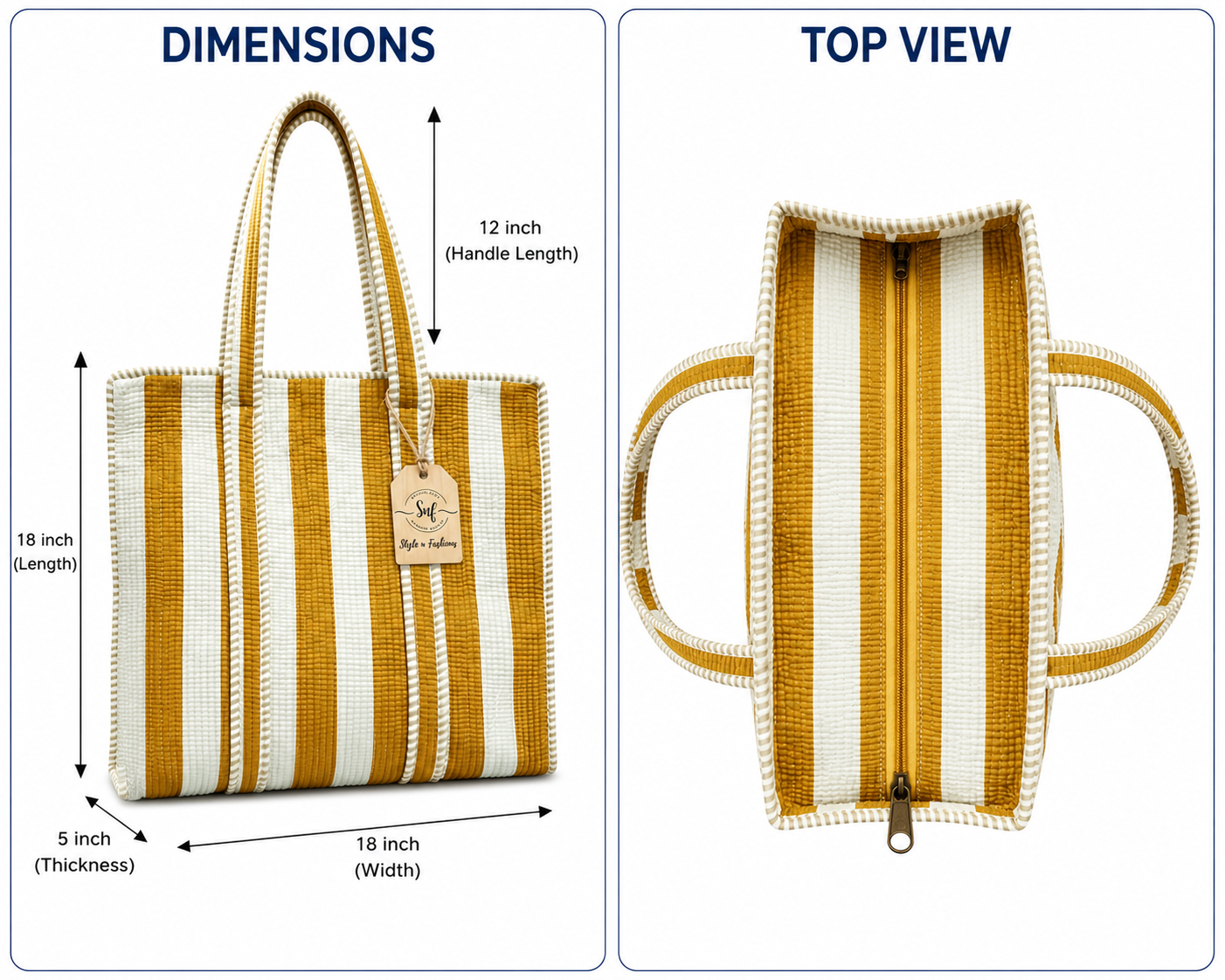 Quilted Tote Bags - Image 2
