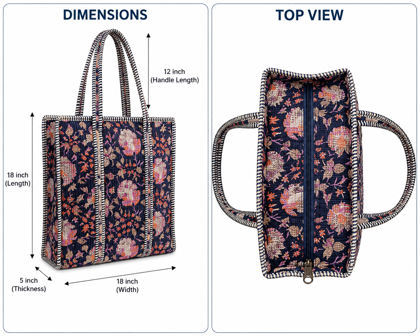 Quilted Tote Bags - Image 2