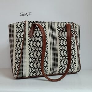 SnF Ivory Loom & Luxe Queen Handbag
