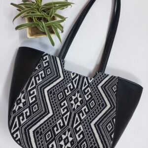 Style n Fashions Premium Crescent Moon Tote Bag with Back Zip Pocket