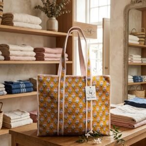 Style n Fashions Premium Quilted Cotton Tote Bag