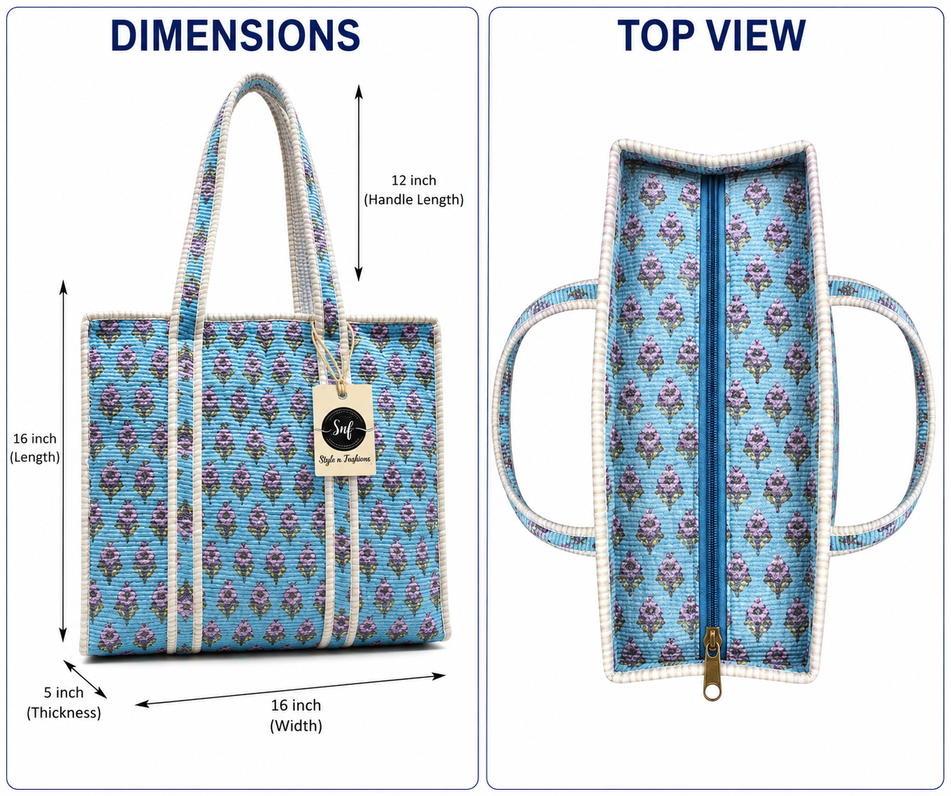 Quilted Tote Bags - Image 2