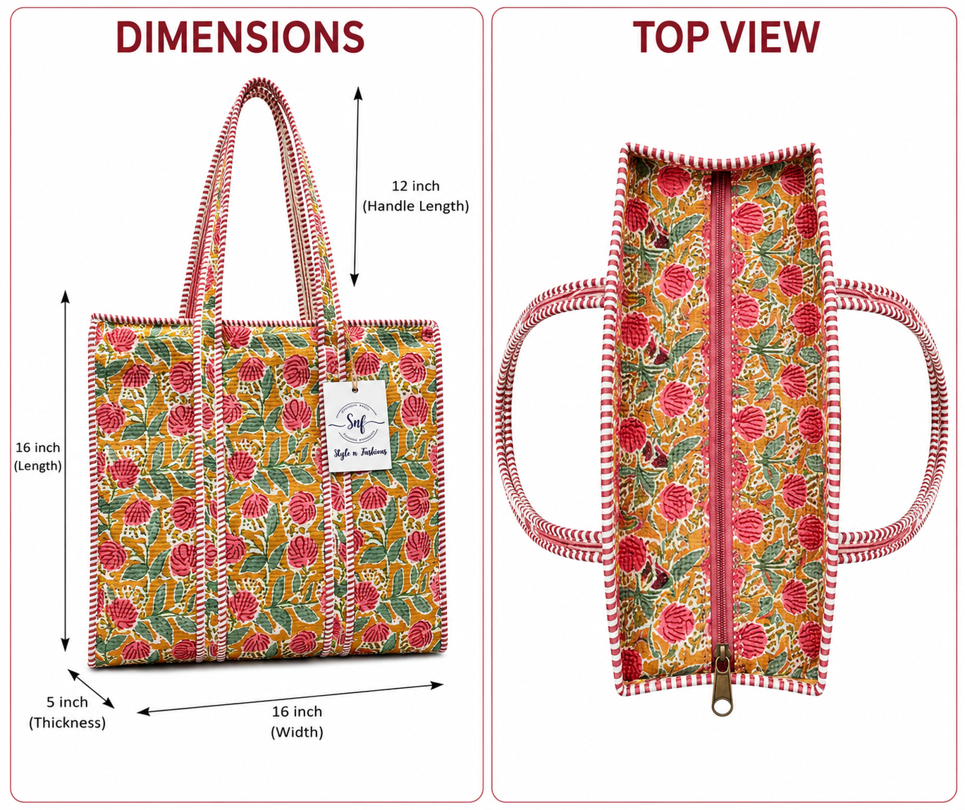 Quilted Tote Bags - Image 2