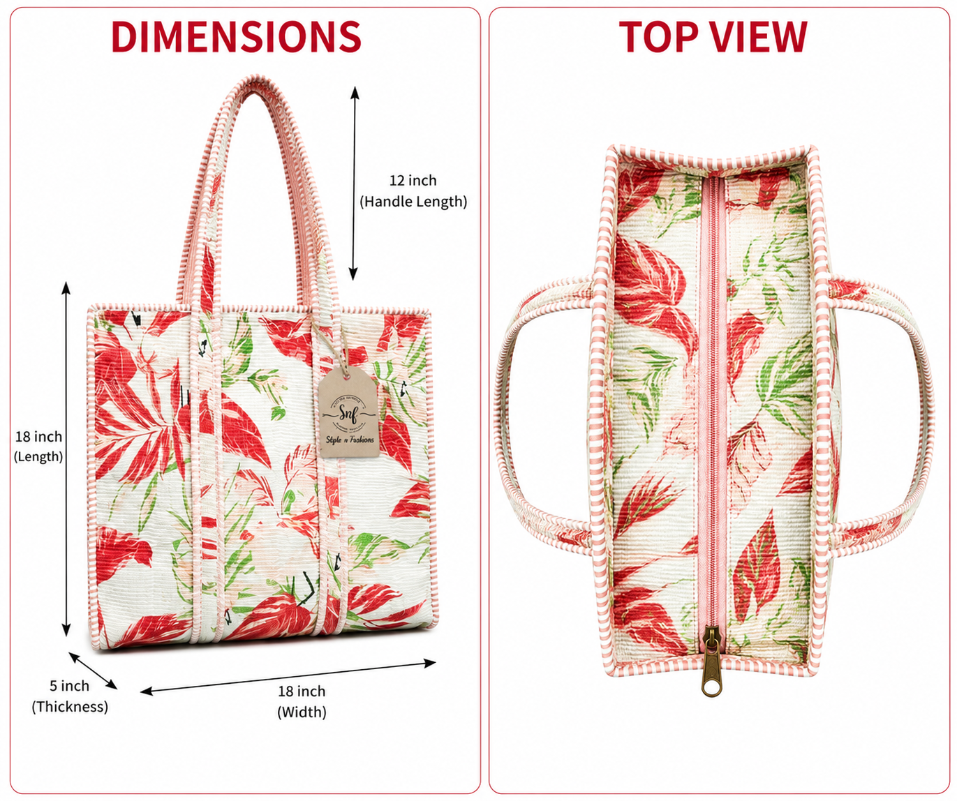 Quilted Tote Bags - Image 2